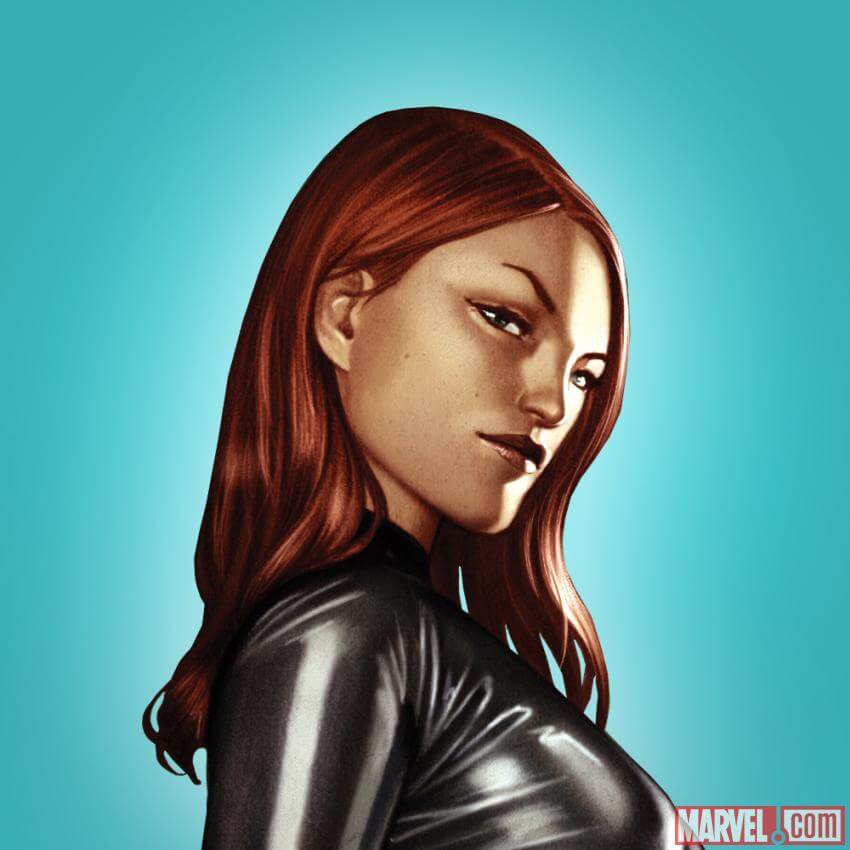 Personagem Viuva Negra Marvel